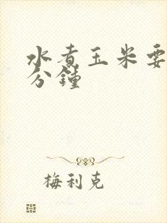 水煮玉米要多少分钟