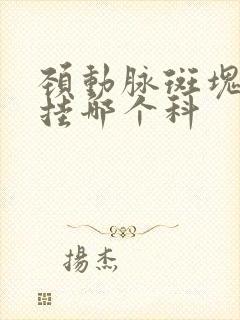 颈动脉斑块治疗挂哪个科