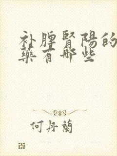 补脾肾阳的中成药有哪些