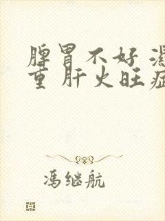 脾胃不好 湿气重 肝火旺症状