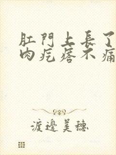 肛门上长了一个肉疙瘩不痛不痒