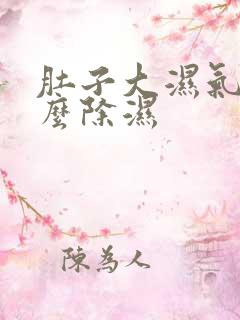 肚子大湿气重怎么除湿