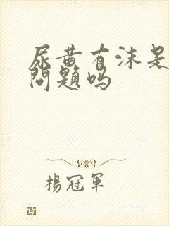 尿黄有沫是肝的问题吗