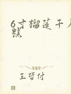 6寸榴莲千层蛋糕