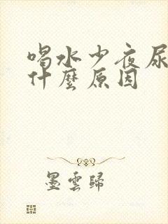 喝水少夜尿多是什么原因