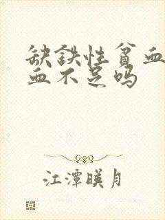 缺铁性贫血是气血不足吗