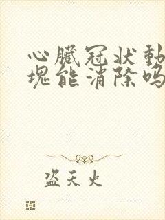 心脏冠状动脉斑块能消除吗