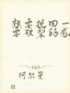 想要挽回一段快要破裂的感情