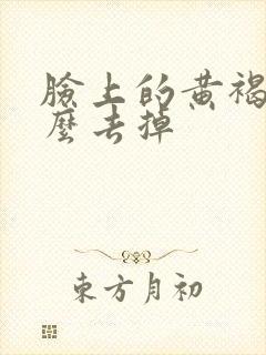 脸上的黄褐斑怎么去掉