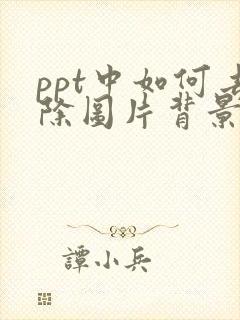 ppt中如何去除图片背景