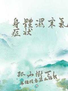 身体湿寒气重的症状