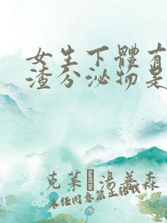 女生下体有豆腐渣分泌物是什么原因