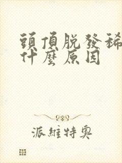 头顶脱发稀少是什么原因