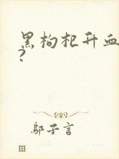 黑枸杞升血糖吗?