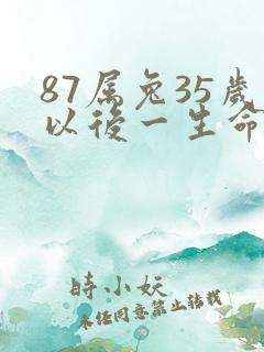 87属兔35岁以后一生命运