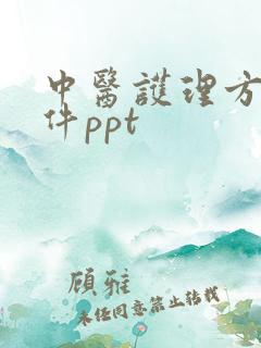 中医护理方案课件ppt