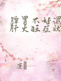 脾胃不好湿气重肝火旺症状