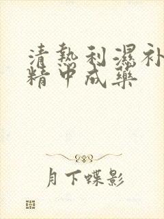 清热利湿补肾固精中成药