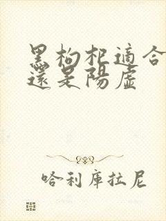 黑枸杞适合阴虚还是阳虚