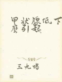 甲状腺低下是什么引起