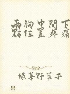 两胸中间下面一点位置疼痛怎么办