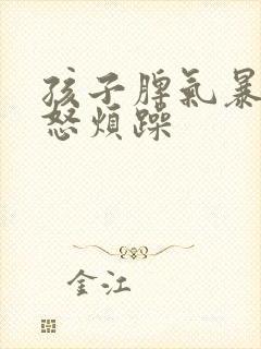 孩子脾气暴躁易怒烦躁