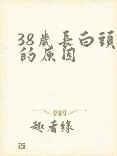 38岁长白头发的原因