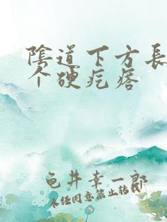 阴道下方长了一个硬疙瘩