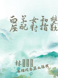 白羊女和双鱼男座配对指数