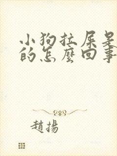 小狗拉屎是黑色的怎么回事