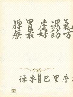 脾胃虚湿气重治疗最好的方法