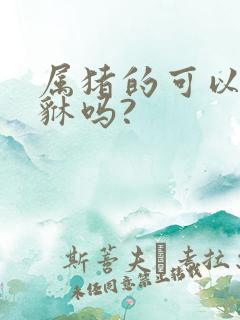 属猪的可以带貔貅吗?