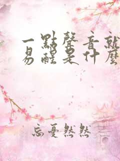 一点声音就很容易醒是什么原因