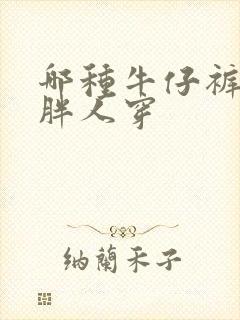 哪种牛仔裤适合胖人穿