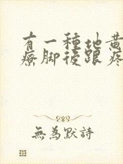 有一种地黄丸治疗脚后跟疼