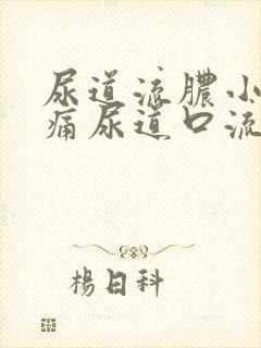 尿道流脓小便刺痛尿道口流出绿色脓液体