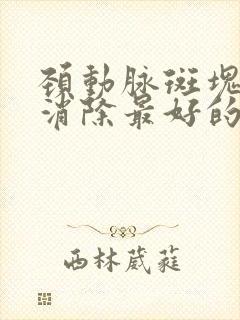 颈动脉斑块怎样消除最好的方法中医