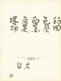 眼角白色的分泌物是怎么回事