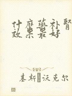 什么药补肾填精效果最好