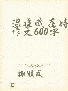 温暖藏在时光里作文600字