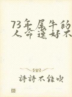 73年属牛的女人命运好不好