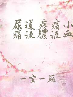 尿道疼痛小便刺痛流脓流血