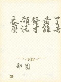 衣领发黄了用什么洗才能去黄