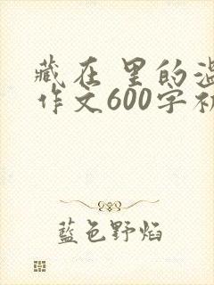 藏在 里的温暖作文600字初中