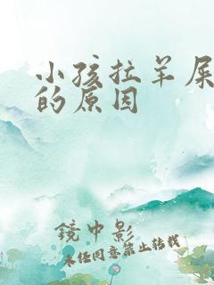 小孩拉羊屎蛋屎的原因