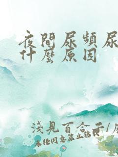 夜间尿频尿多是什么原因