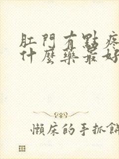 肛门有点疼痛用什么药最好