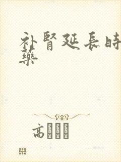 补肾延长时间的药