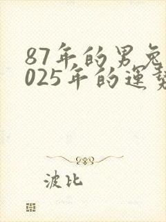 87年的男兔2025年的运势