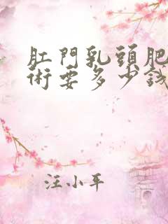 肛门乳头肥大手术要多少钱